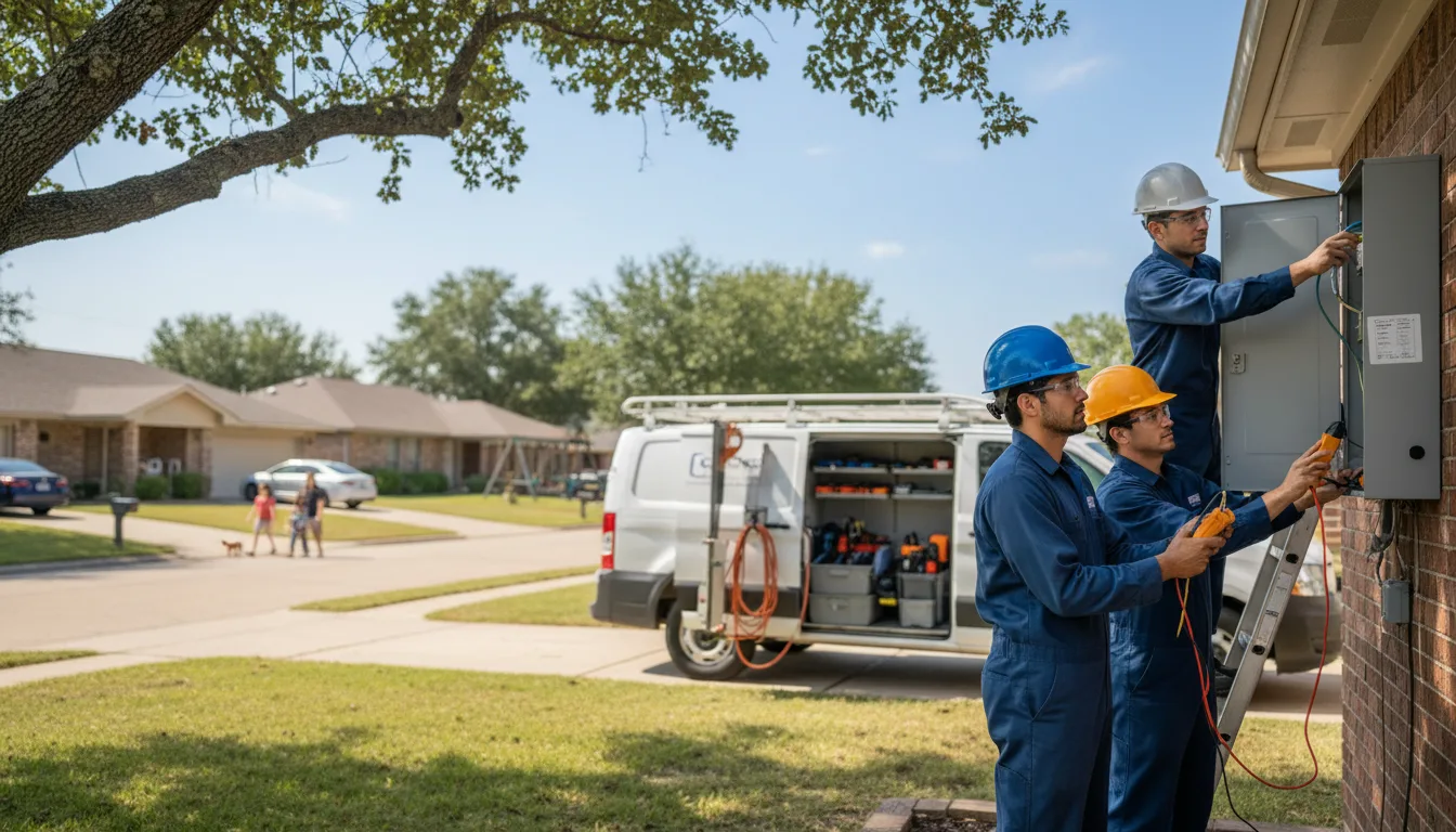 Certified electrician providing emergency electrical services in Harviell, MO